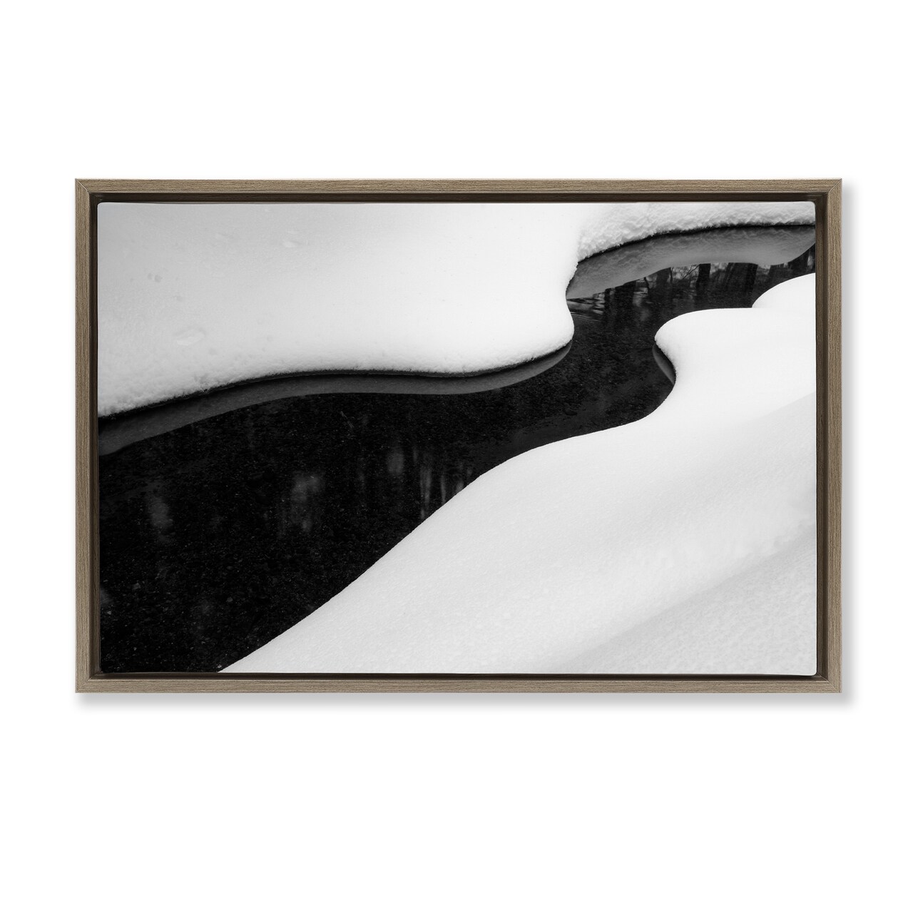 Stupell Industries Yin & Yang Stream Floating Frame, design by James Rodewald